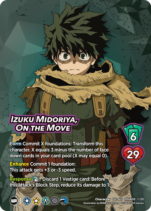 Izuku Midoriya, On the Move (Alternate Art) [Challenger Series: My Hero Academia - Dark Hero Arc]