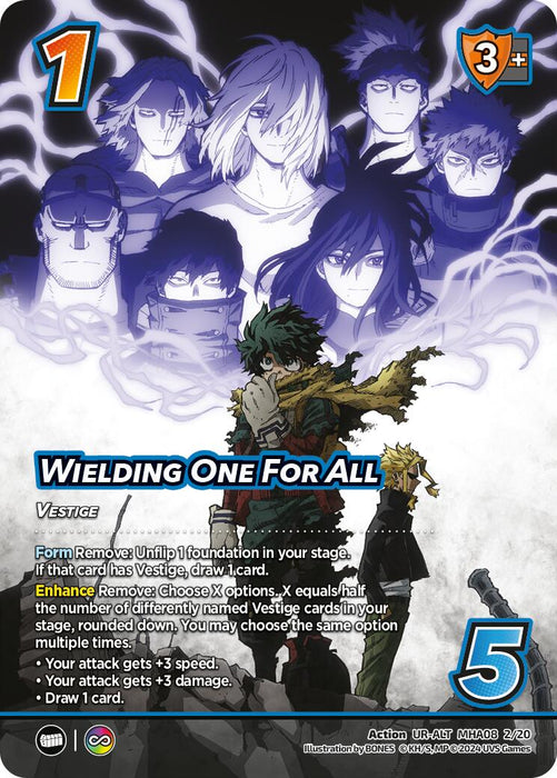 Wielding One For All (Alternate Art) [Challenger Series: My Hero Academia - Dark Hero Arc]