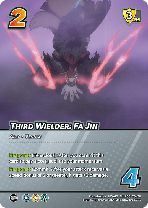 Third Wielder: Fa Jin (Alternate Art) [Challenger Series: My Hero Academia - Dark Hero Arc]