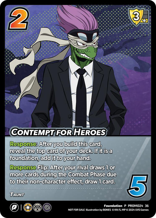 Contempt for Heroes [Miscellaneous Promos]