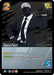 A trading card from the UniVersus brand's "Nice Try! [Miscellaneous Promos]" collection features a character in a sharp black suit, white shirt, and black gloves. With a sleek black mask hiding their face, the card exudes an aura of mystery and intrigue. It prominently displays bold "2" and "3+" symbols along with the playful phrase "Nice Try!" and various game details.