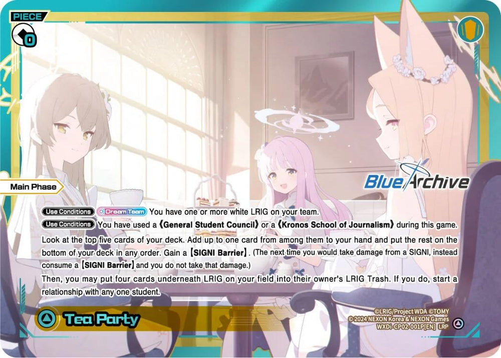 Tea Party (LRP) (WXDi-CP02-001P[EN]) [Blue Archive DIVA]