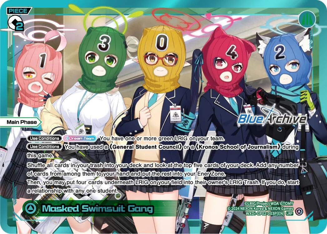 Masked Swimsuit Gang (LRP) (WXDi-CP02-003P[EN]) [Blue Archive DIVA]