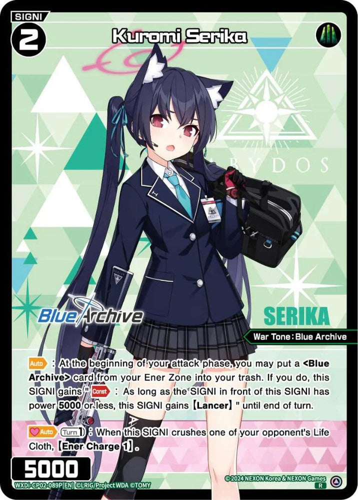 Kuromi Serika (Parallel) (WXDi-CP02-089P[EN]) [Blue Archive DIVA]