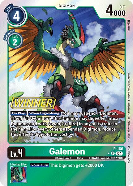 The image showcases the Digimon promo card 