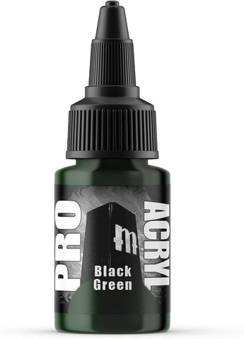 Monument Hobbies 057 - Pro Acryl BlackGreen Acrylic Model Paints for Plastic Models