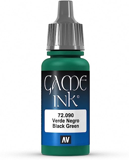 Vallejo Game Color Black Green Paint, 17ml