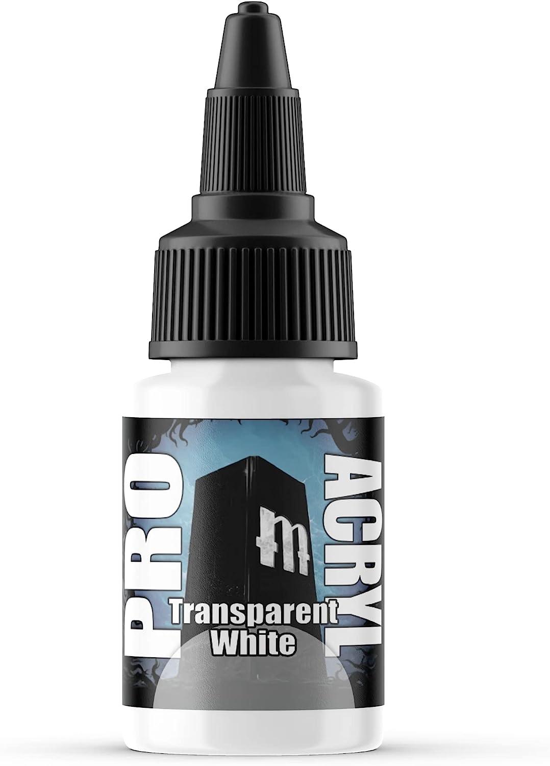 Monument Hobbies 064-Pro Acryl Transparent White Acrylic Model Paints