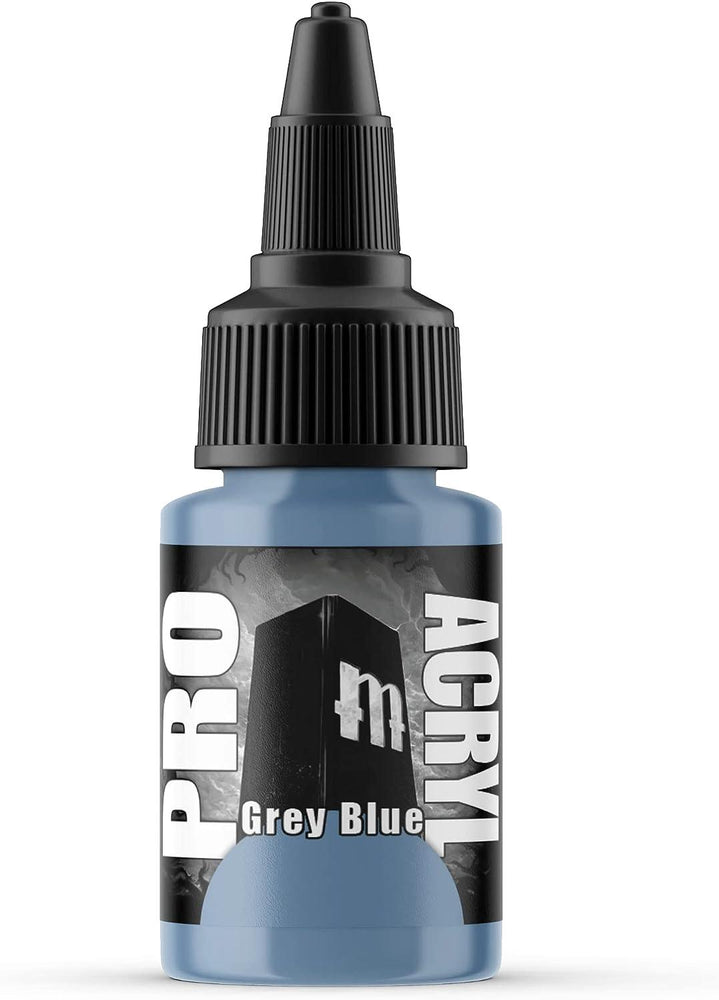 Monument Hobbies 055-Pro Acryl Grey Blue Acrylic Model Paints for Plastic Models