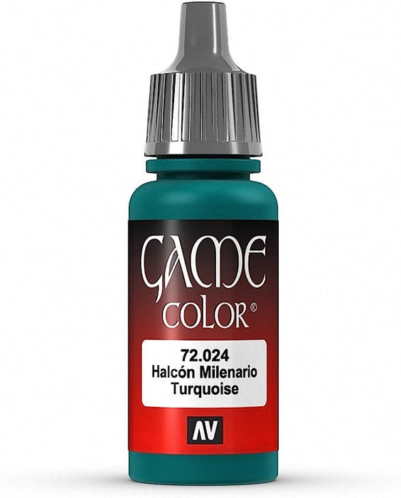 Vallejo Game Color Turquoise Paint, 17ml
