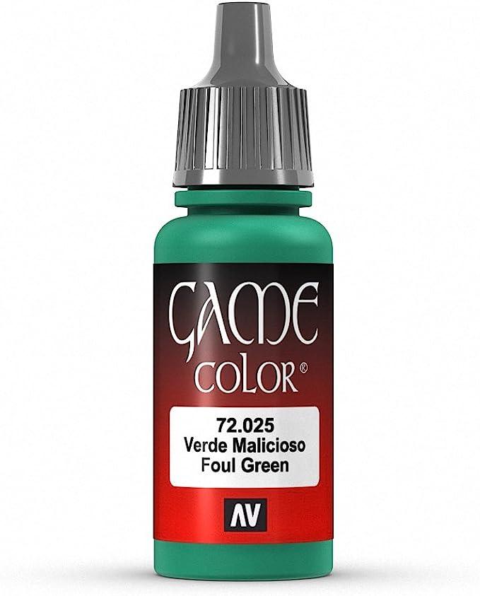 Vallejo Game Color Foul Green Paint, 17ml