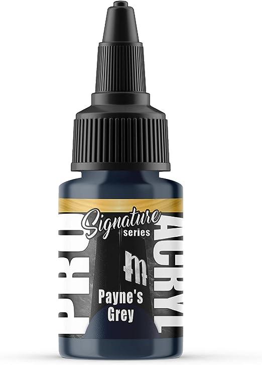 Monument Hobbies S02 - Pro Acryl Payne's Grey Acrylic Model Paints for Plastic Models