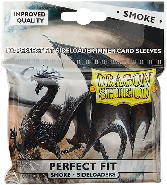 Arcane Tinman Dragon Shield Standard Size Card Sleeves – Perfect Fit Sideloader Smoke 100CT