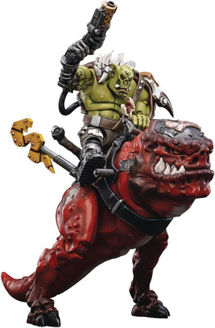 BLOOMAGE JOYTOY (BEIJING) TECH Warhammer 40K: Orks Squisghog Boyz Nob on Smasha 1:18 Scale Figure, Multicolor