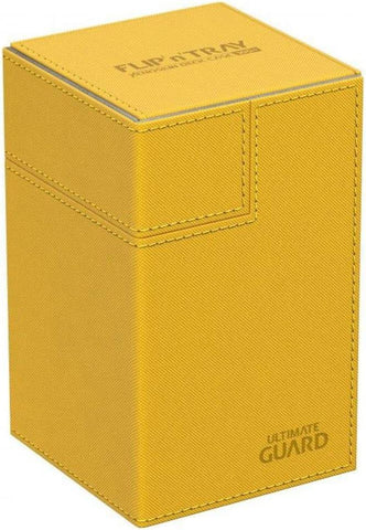 Ultimate Guard Flip N Tray Xenoskin 100 Deck Box, Amber