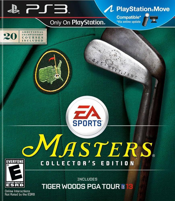 Tiger woods PGA Tour 13 Masters Collector's Edition