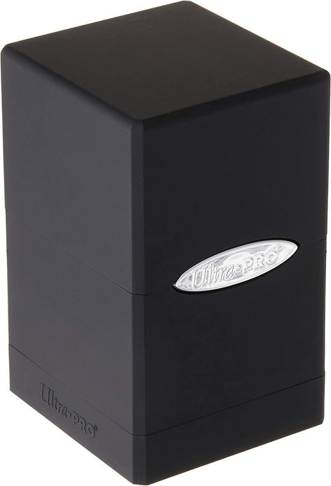 Caja de cubierta Ultra Pro Satin Tower | Negro | 1 paquete