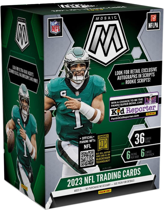 2023 Panini Mosaic Football Trading Card Blaster Box (36 Cards)