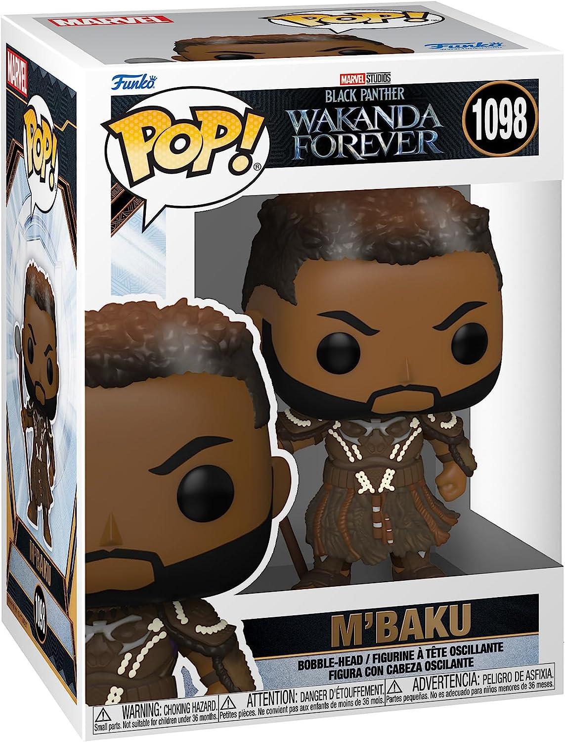 Funko Pop! Marvel: Black Panther: Wakanda Forever - M'Baku (#1098) is ideal for any Marvel collection. It features M'Baku in traditional attire with unique markings, and comes in a display box with a clear window and the Marvel Studios logo to showcase this iconic warrior.