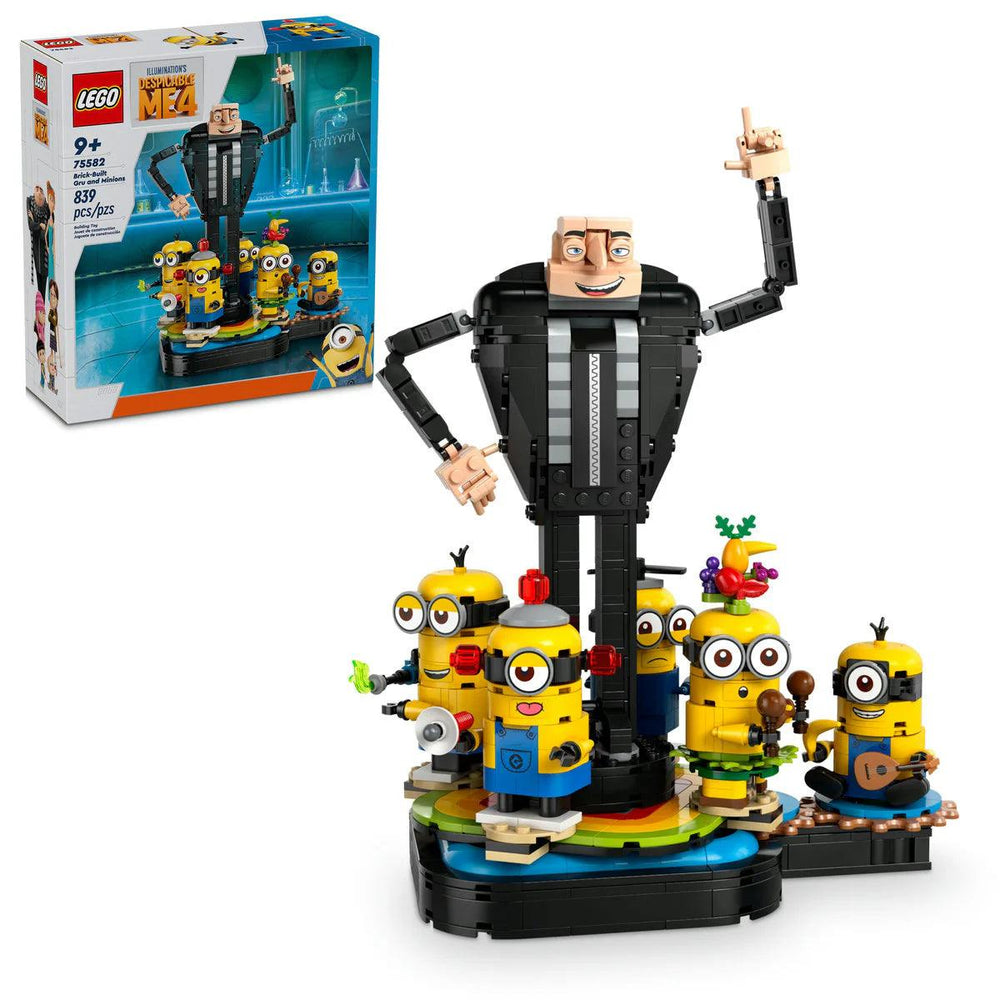 Brick-Built Gru and Minions