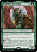 A Magic: The Gathering card named "Eladamri, Korvecdal [Modern Horizons 3]" with a green border. This Legendary Creature - Elf Warrior from Modern Horizons 3 costs 1 generic and 2 green mana. It has a power/toughness of 3/3. The artwork depicts an elf warrior in green armor, holding a sword, standing before a detailed machine.