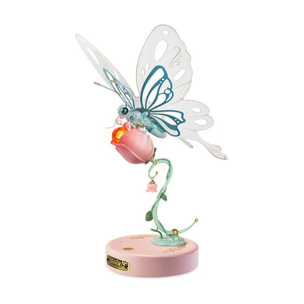 ROKR Butterfly DIY Mechanical 3D Puzzle - Pink