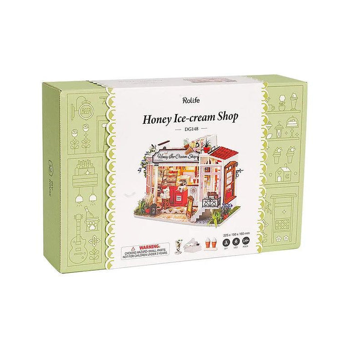 Honey Ice-cream Shop Miniature Dollhouse Kit
