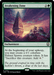 A Magic: The Gathering card titled "Awakening Zone (Ripple Foil) [Modern Horizons 3 Commander]." This green enchantment from Magic: The Gathering is illustrated with an Eldrazi obelisk emitting magical energy, surrounded by alien-like creatures. The card text explains its ability to create Eldrazi Spawn tokens.