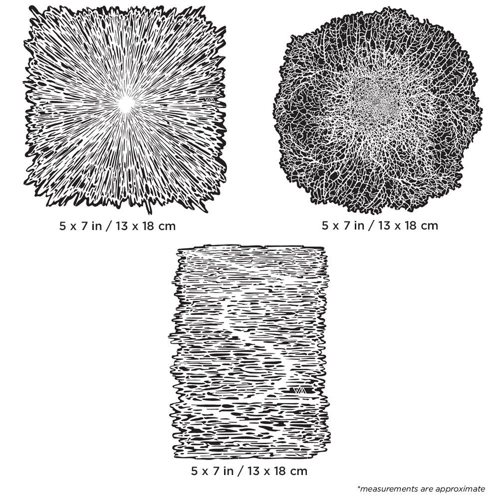 Artool Texture FX 2 Mini Series Set Freehand Airbrush Template by Gerald Mendez