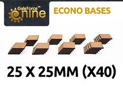 GaleForce Nine: Econo Bases Square 25x25mm