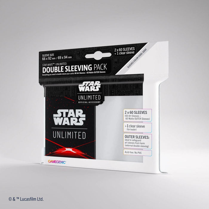 Star Wars Unlimited Double Sleeving Pack: Red Lightsaber