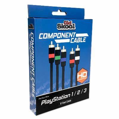 Old Skool HD Component AV Cable Compatible with Playstation 3, Playstaion 2 (PS3 PS2)