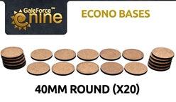 Bases GF9 Econo 40mm redondas