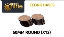 Gale Force Nine: Econo Bases: 60mm round (12)