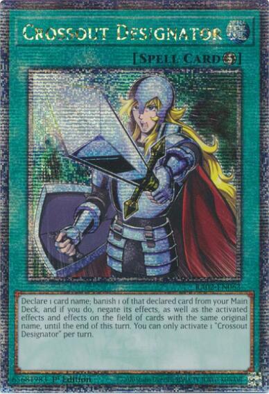 Crossout Designator (Quarter Century Secret Rare) [RA02-EN063] Quarter Century Secret Rare