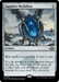 The image is of a Magic: The Gathering card named "Sapphire Medallion [Modern Horizons 3]," featured in Modern Horizons 3. It is an artifact card that costs 2 mana to cast. The art depicts a large blue gem encircled by ornate silver designs, set against a stormy ocean backdrop. The text indicates blue spells cost 1 less to cast.