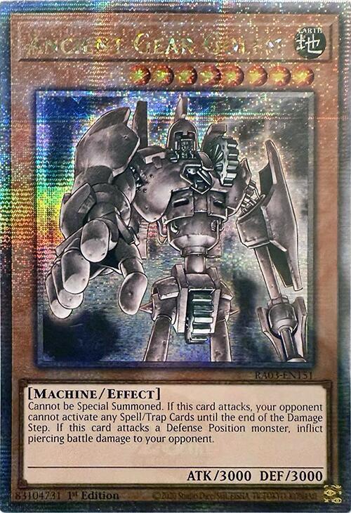 Ancient Gear Golem (Quarter Century Secret Rare) [RA03-EN151] Quarter Century Secret Rare