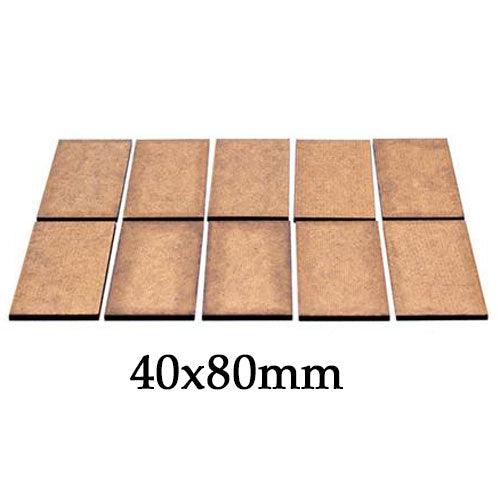 GaleForce Nine: Econo Bases Rectangle 40x80mm (10)