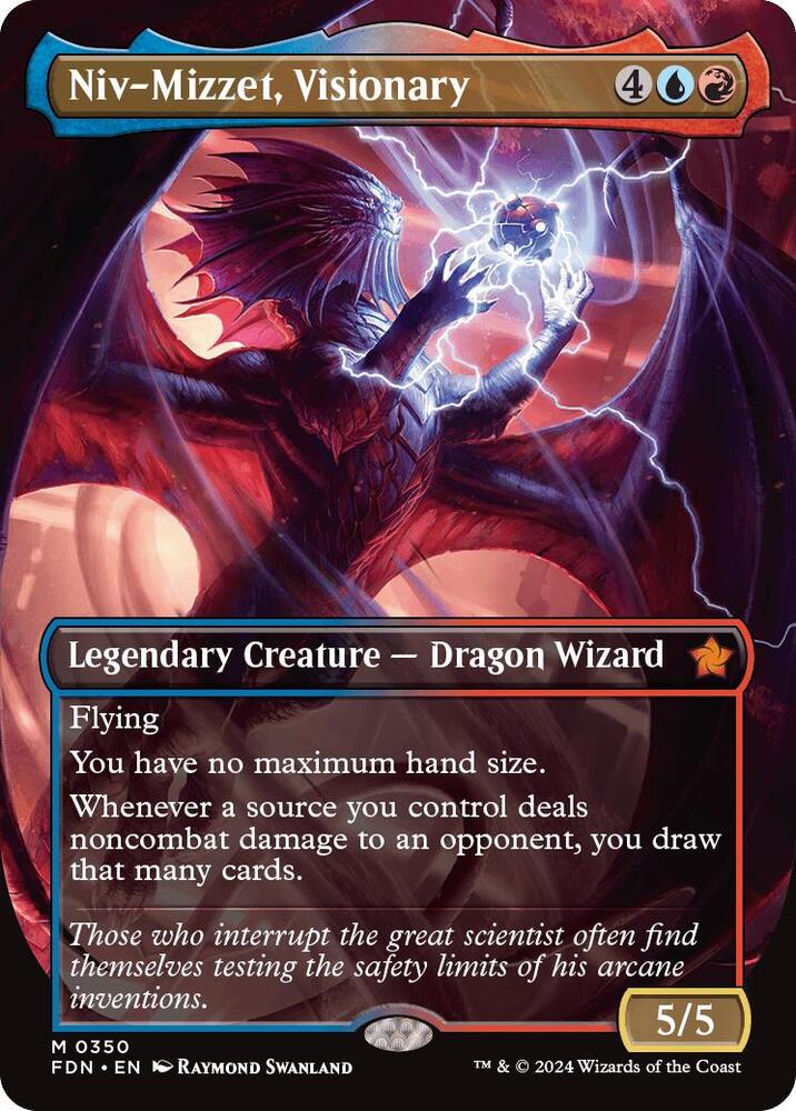 Niv-Mizzet, Visionary (Borderless) [Foundations]