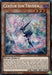 The "Yu-Gi-Oh!" trading card titled "Centur-Ion Trudea [MP24-EN144] Prismatic Secret Rare" from the 25th Anniversary Tin features a character with mechanical wings in flight within a brightly colored mosaic background. Below the image, you can find the card's name, attribute, type, effect description, and ATK/DEF values.