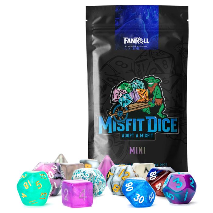 Mystery Misfit: Mini Polyhedral Dice Set (2 pack)