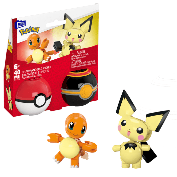 MEGA Pokémon Charmander & Pichu Building Kit