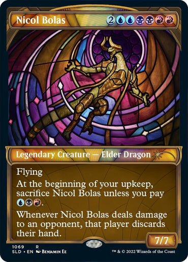 Nicol Bolas, Dragon-God (Stained Glass) [Secret Lair Drop Promos]