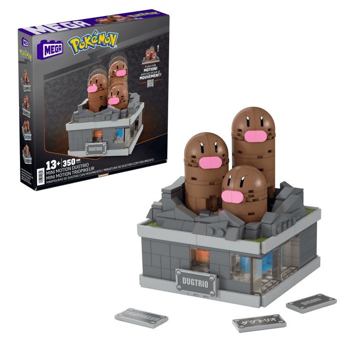 MEGA Pokémon Mini Motion Dugtrio Building Toy Kit