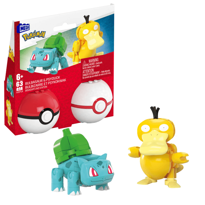 MEGA Pokémon Bulbasaur & Psyduck Building Kit
