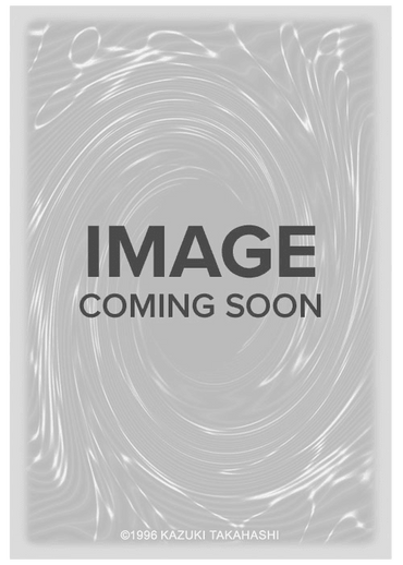 A card displaying "IMAGE COMING SOON" in bold, uppercase letters is shown against a silvery, swirling vortex background. The bottom includes the text, "©1996 KAZUKI TAKAHASHI." The edge of this **Varudras, the Final Bringer of the End Times [LEDE-EN045] Secret Rare** Yu-Gi-Oh! card features a thin blue border, hinting at its Legacy of Destruction origins.