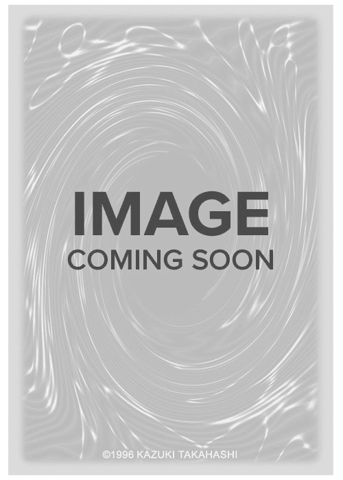 A grayscale card back with a swirling vortex pattern and the words "IMAGE COMING SOON" in the center. The background has a textured, wavy design reminiscent of an Abomination's Prison (PUR) [RA02-EN064] Prismatic Ultimate Rare. At the bottom is ©1996 KAZUKI TAKAHASHI, indicating the card's creator and copyright year. The edges of the card have a thin dark border.

Brand: Yu-Gi-Oh!