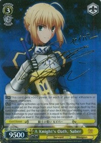 A Knight's Oath, Saber (FS/S34-E003SP SP) [Fate/Stay Night [Unlimited Blade Works]]