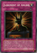 A Yu-Gi-Oh! trading card titled "Judgment of Anubis [DCR-105] Secret Rare." It features a mystical image of a black Anubis statue with a golden collar, sitting against a radiant background. This Secret Rare Counter Trap Card with the code "DCR-105" originates from the Dark Crisis set and its description details its effect on gameplay.