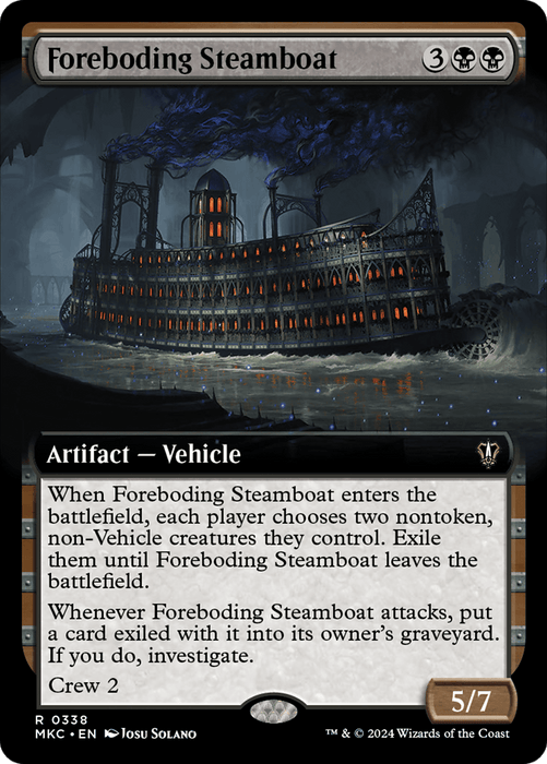 Foreboding Steamboat (Extended Art) [Murders at Karlov Manor Commander]